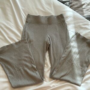 HOLLISTER Gray Pajama Pants. Ribbed Flare Size Small